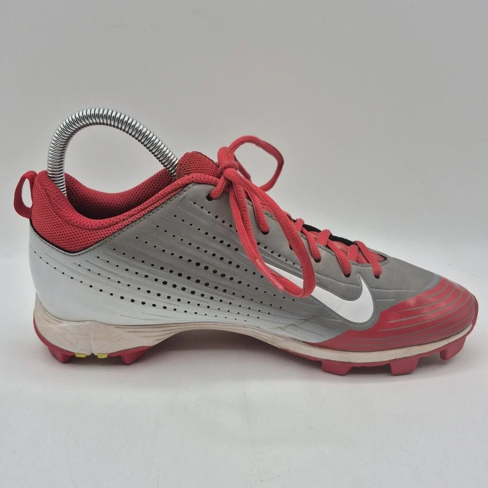 Nike‎ Vapor Shoes Mens Size 8 Red Gray White Football Cleats Fastflex 684699-016